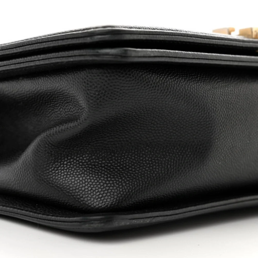 SOLD Chanel Caviar Boy Bag w/ Gold Hardware Flap Handbag - Picture 10 of 16